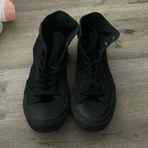 All black high top Converse All Star